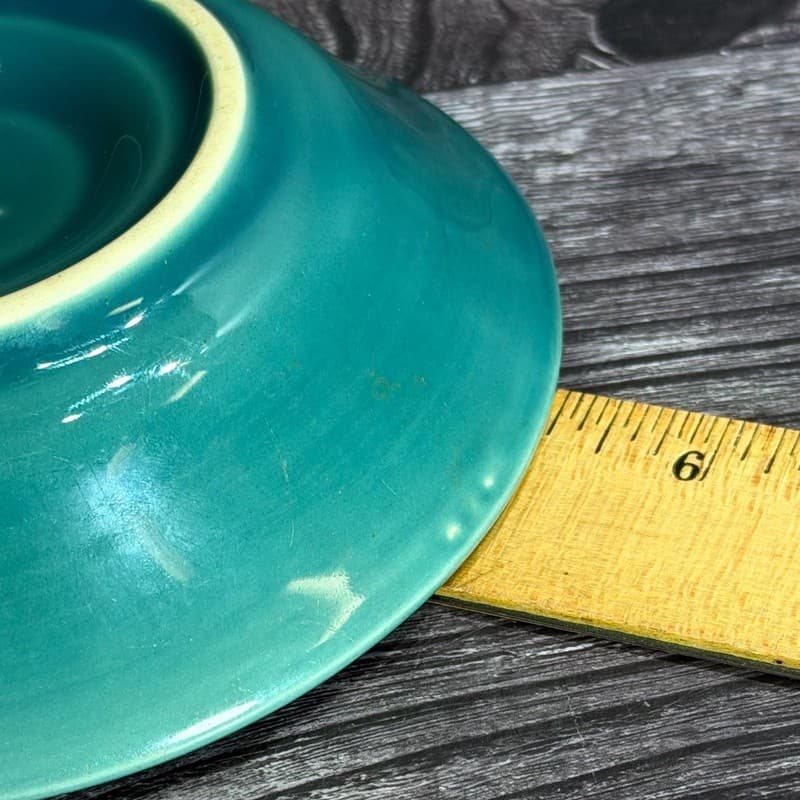 Vintage Hotel Statler Teal Green Ceramic Matchbook Holder Dish - Thumbnail 8