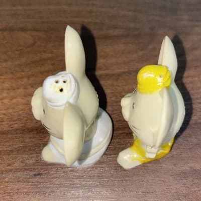 Vintage JSNY Mouse Salt & Pepper Shakers Set Anthropomorphic Mice Set Hong Kong - Thumbnail 7
