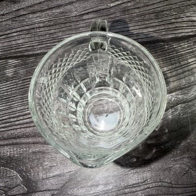 Covetro Italy Glass 8oz Creamer Or Miniature Childs Pitcher 4” Clear Glass - Thumbnail 5