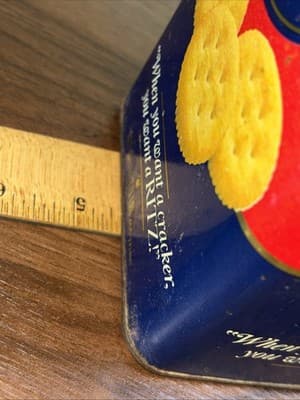 Vintage 1987 Nabisco Ritz Crackers Limited Edition Collector Metal Tin Container - Thumbnail 16