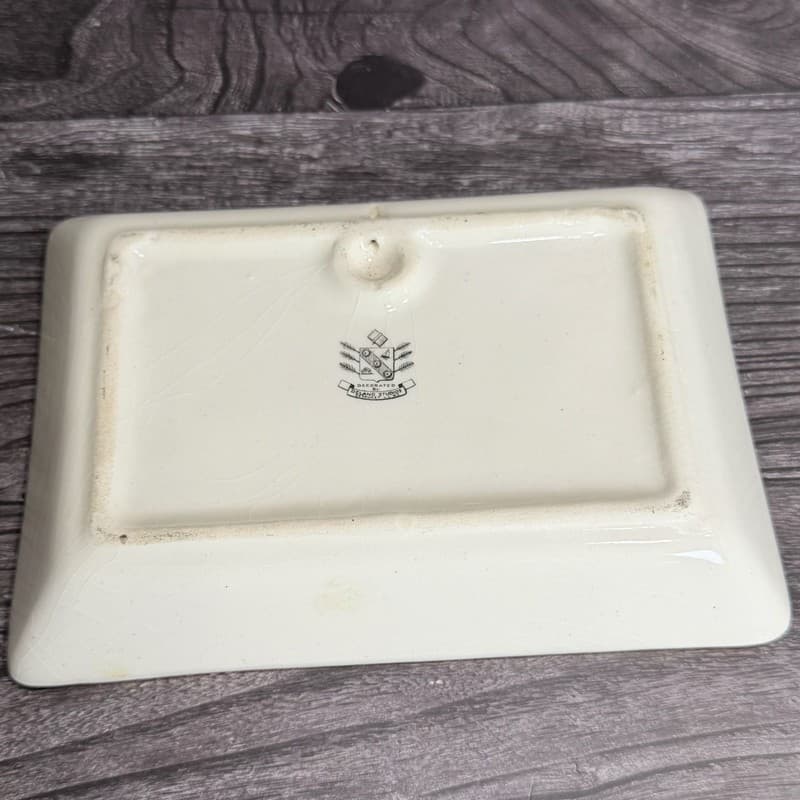 Delano Studios Vintage Ceramic Weekend Guests Humorous Trinket Tray Wall Plaque - Thumbnail 9