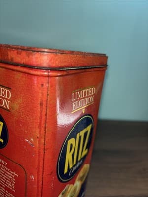 Vintage 1987 Nabisco Ritz Crackers Limited Edition Collector Metal Tin Container - Thumbnail 8