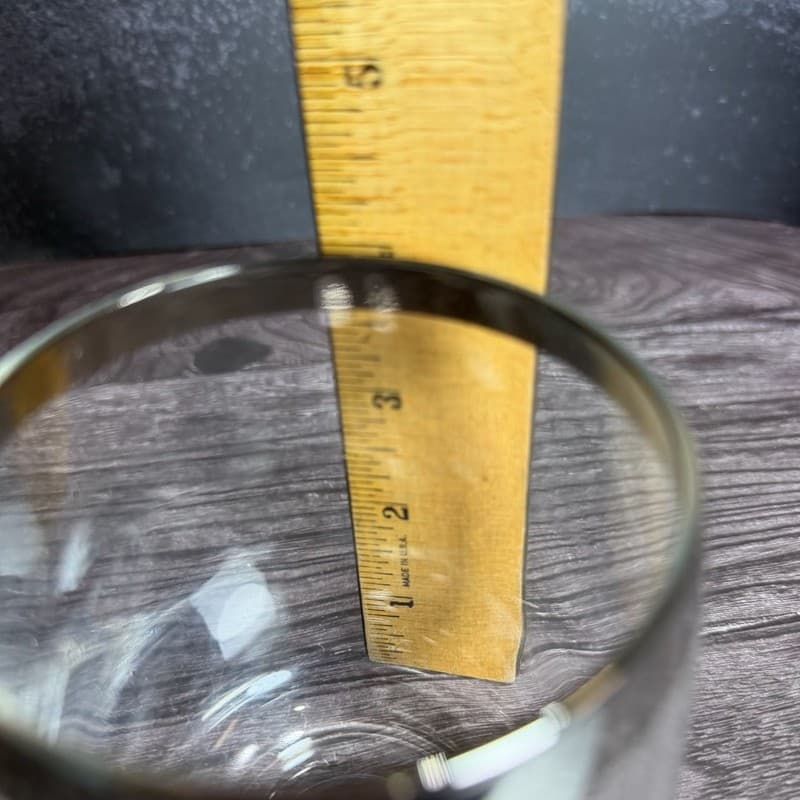 Vintage Mid-Century Modern Silver Band Roly Poly Glasses - Set of 2 - Thumbnail 10