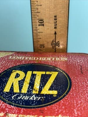 Vintage 1987 Nabisco Ritz Crackers Limited Edition Collector Metal Tin Container - Thumbnail 15