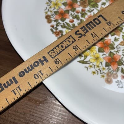 Vintage 12" Corelle Corning Ware Indian Summer Oval Serving Platter Tray Floral - Thumbnail 7