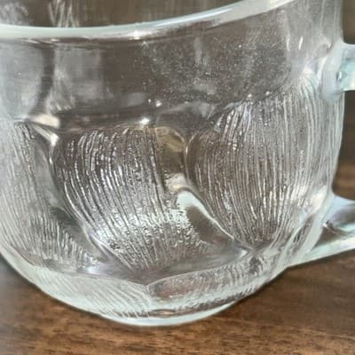 Arcoroc Glass Co. FLEUR Crystal Cup and Saucer Set - Thumbnail 8