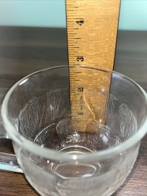 Arcoroc Glass Co. FLEUR Crystal Cup and Saucer Set - Thumbnail 13
