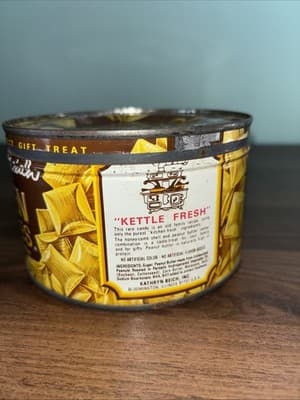Vintage KATHRYN BEICH GOLDEN CRUMBLES Candy Tin BLOOMINGTON ILLINOIS Key Style - Thumbnail 5