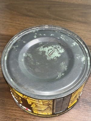 Vintage KATHRYN BEICH GOLDEN CRUMBLES Candy Tin BLOOMINGTON ILLINOIS Key Style - Thumbnail 9