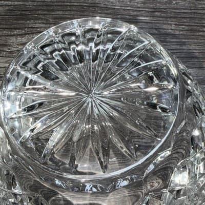 Gorham Crystal King Edward Cut Footed Bowl 9 3/4 IN Statement Serving Dish - Thumbnail 12