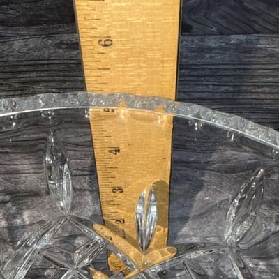 Gorham Crystal King Edward Cut Footed Bowl 9 3/4 IN Statement Serving Dish - Thumbnail 16