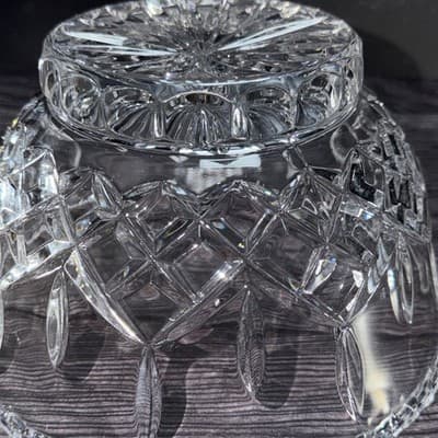 Gorham Crystal King Edward Cut Footed Bowl 9 3/4 IN Statement Serving Dish - Thumbnail 13