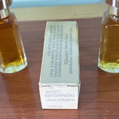 Vintage Avon Emprise Ultra Cologne 33 SL Point Oz New In Box Plus One Without - Thumbnail 5