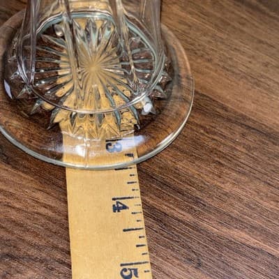 Antique Dugan Clear Glass Twisted Rib Vase Spiralex 12” Swung Drip Look - Thumbnail 13