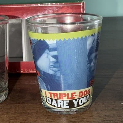 A Christmas Story Glassware Set Of 4 1.5 oz Glasses Silver Buffalo Shot Glass - Thumbnail 3
