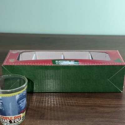 A Christmas Story Glassware Set Of 4 1.5 oz Glasses Silver Buffalo Shot Glass - Thumbnail 11
