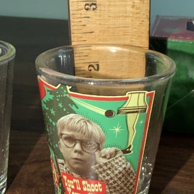 A Christmas Story Glassware Set Of 4 1.5 oz Glasses Silver Buffalo Shot Glass - Thumbnail 12