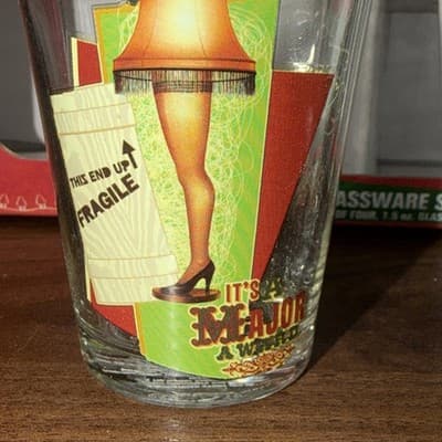 A Christmas Story Glassware Set Of 4 1.5 oz Glasses Silver Buffalo Shot Glass - Thumbnail 5