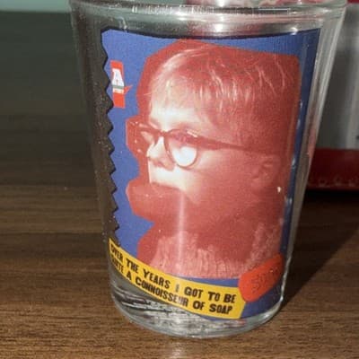 A Christmas Story Glassware Set Of 4 1.5 oz Glasses Silver Buffalo Shot Glass - Thumbnail 6