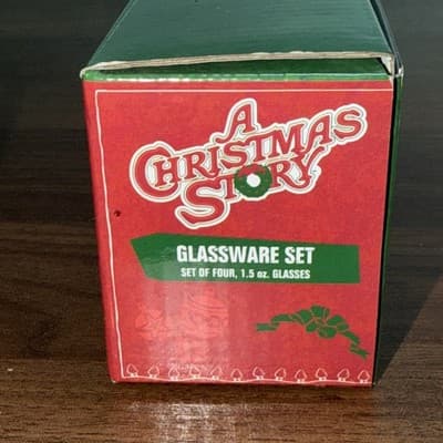A Christmas Story Glassware Set Of 4 1.5 oz Glasses Silver Buffalo Shot Glass - Thumbnail 8