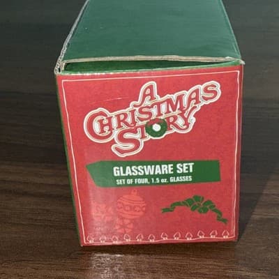 A Christmas Story Glassware Set Of 4 1.5 oz Glasses Silver Buffalo Shot Glass - Thumbnail 10