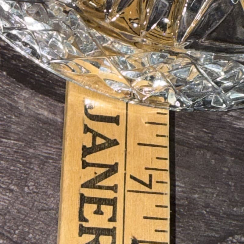 Vintage Action German Lead Crystal Tri-Footed Candy Dish with Lid - Thumbnail 14