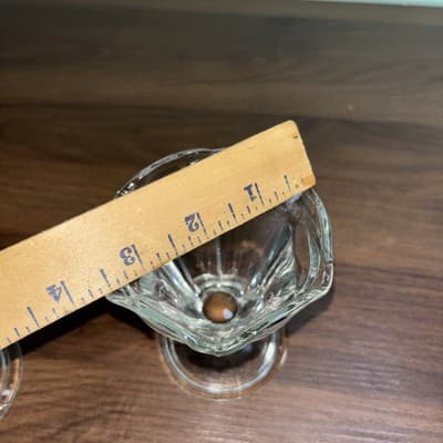 Vintage Anchor Hocking Clear Glass Dessert Sundae Dishes ~ Set of 4- perfect - Thumbnail 12