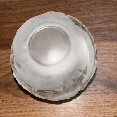 Mikasa Crystal Frosted Christmas Tree Winter Tea Light Votive Candle Holder 3” - Thumbnail 5