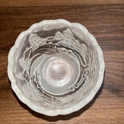 Mikasa Crystal Frosted Christmas Tree Winter Tea Light Votive Candle Holder 3” - Thumbnail 6