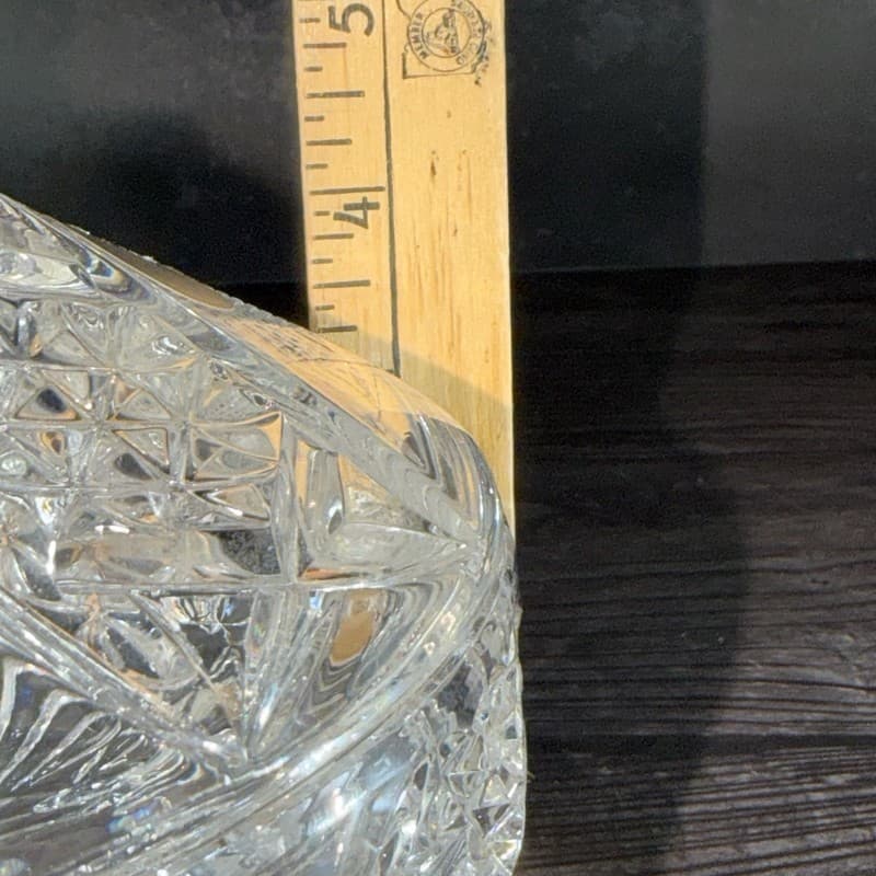 Vintage Action German Lead Crystal Tri-Footed Candy Dish with Lid - Thumbnail 24