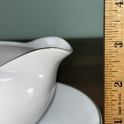 Vintage Kaysons Fine China Golden Rhapsody 1961 Gravy Bowl with Plate - Thumbnail 11