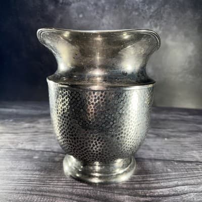 Vintage Empire E.P.N.S. Hammered Silver Plate Pitcher – Antique - Thumbnail 5