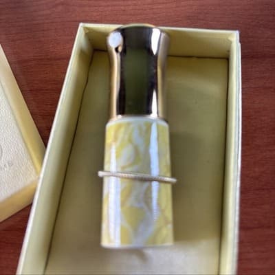 Avon Classics Collection Topaz Perfume Spray Atomizer Patent Pending Yellow - Thumbnail 3