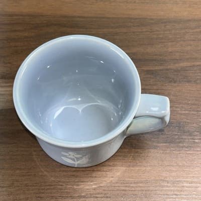Vintage Pfaltzgraff Mug Blue Gazebo Bouquet Flower Coffee Tea Cup - Thumbnail 3