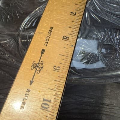 McKee Antique Clear Glass EAPG Isis No. 132 9.25" Cake Stand - Thumbnail 14