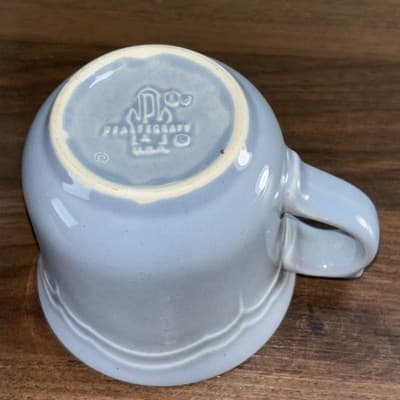 Vintage Pfaltzgraff Mug Blue Gazebo Bouquet Flower Coffee Tea Cup - Thumbnail 8