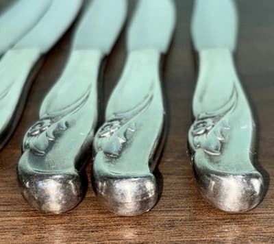 Set Of 8 Butter Knifes International EXQUISITE Silverplate Rogers & Bro 1957 9�� - Thumbnail 3
