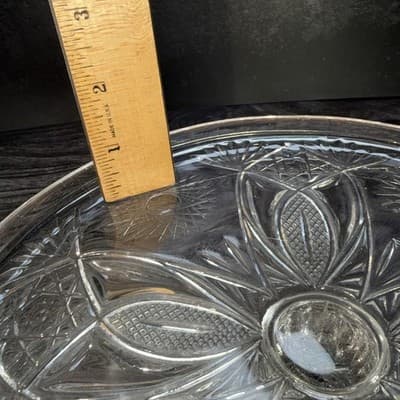 McKee Antique Clear Glass EAPG Isis No. 132 9.25" Cake Stand - Thumbnail 16