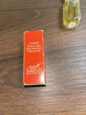 Vintage NOS Avon Candid Ultra Cologne Splash 0.33 fl oz mini travel NIB - Thumbnail 9