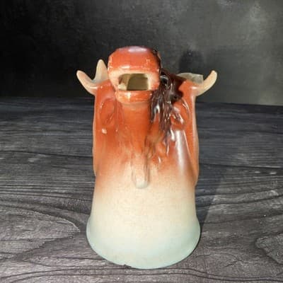 Vintage 4" Moose Creamer Czechoslovakia Damaged Animal Kitchen Decor - Thumbnail 2