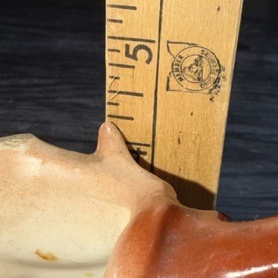 Vintage 4" Moose Creamer Czechoslovakia Damaged Animal Kitchen Decor - Thumbnail 14