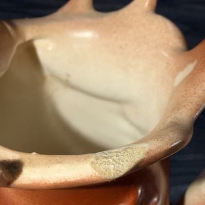 Vintage 4" Moose Creamer Czechoslovakia Damaged Animal Kitchen Decor - Thumbnail 5