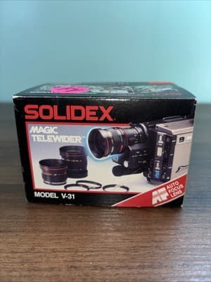 Solidex Magic Telewider Video Conversion Lens Model V-31 Vintage 1988 Wideangle