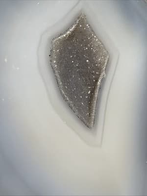 Vintage Gray Geode Brass Large Paper Clip Recipe Or Note Holder Desk Stone - Thumbnail 7