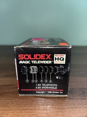 Solidex Magic Telewider Video Conversion Lens Model V-31 Vintage 1988 Wideangle - Thumbnail 3