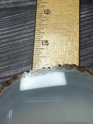 Vintage Gray Geode Brass Large Paper Clip Recipe Or Note Holder Desk Stone - Thumbnail 17