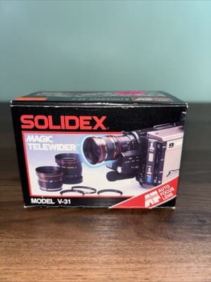 Solidex Magic Telewider Video Conversion Lens Model V-31 Vintage 1988 Wideangle - Thumbnail 4