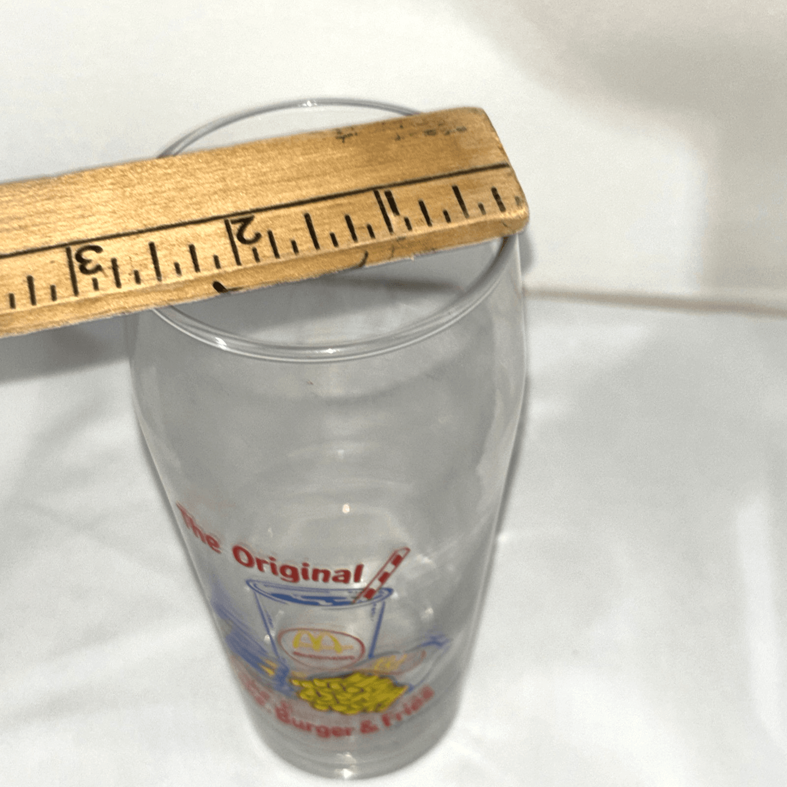 The Original Shake, Burger & Fries 6" Drinking Glass McDonalds 1995 Libbey Glass - Thumbnail 9