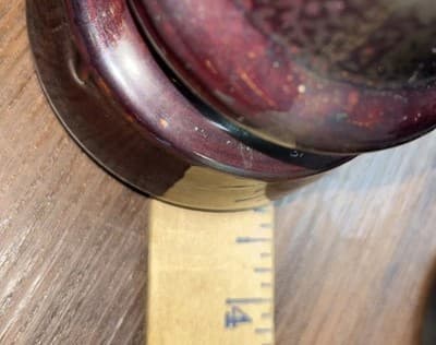 Vintage Pinco-F Brown Insulators Porcelain Very Good Condition Wood Still Inside - Thumbnail 8