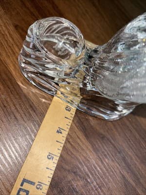 Pair Of Praying Angels 24% Lead Crystal Vintage Glass Votive Candle Holders (2) - Thumbnail 10
